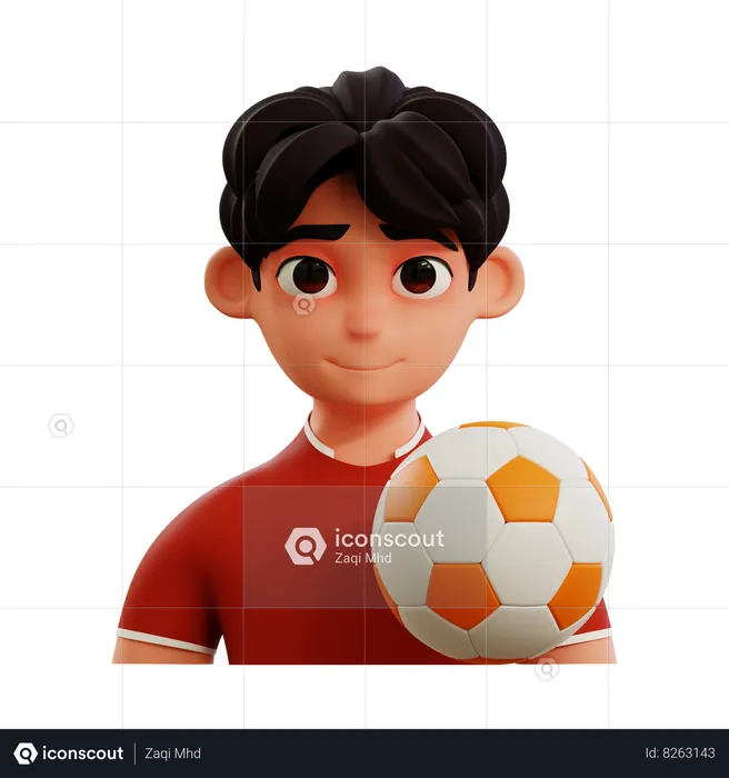Soccer Player  3D Icon