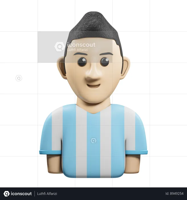 Soccer Player  3D Icon
