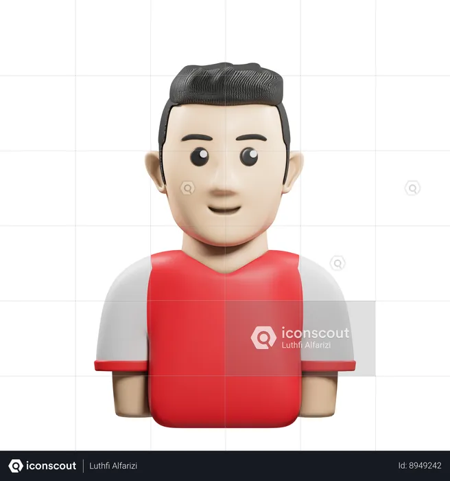 Soccer Player  3D Icon