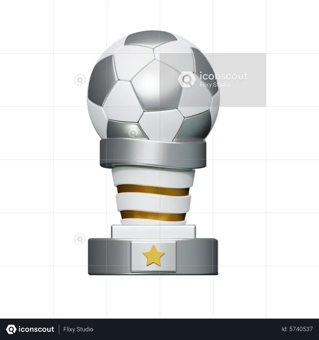 Soccer Trophy  3D Icon