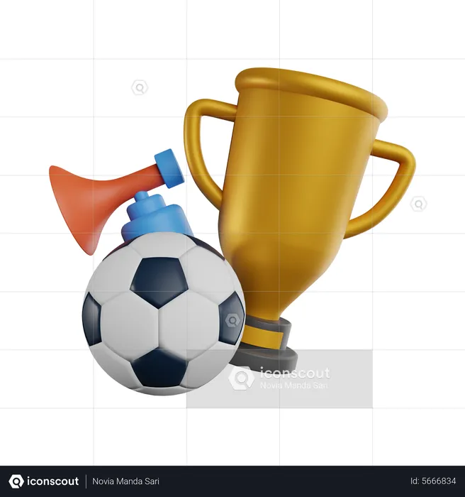Soccer Winner  3D Illustration