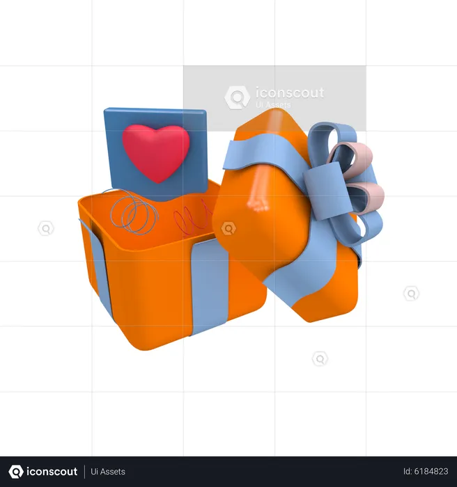 Soziale Geschenkbox  3D Icon