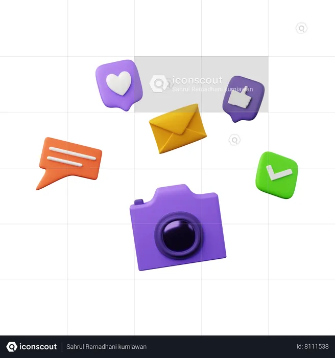 Social media  3D Icon