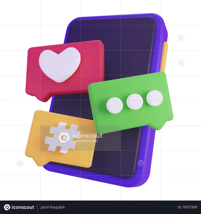 Social Media  3D Icon