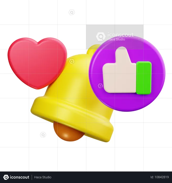 Social Media-Benachrichtigung  3D Icon