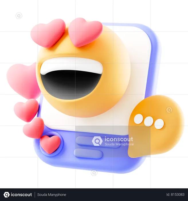 Social Media Frame  3D Icon