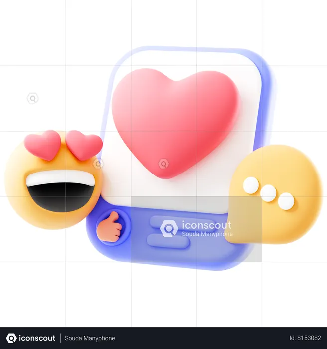 Social Media Photo  3D Icon