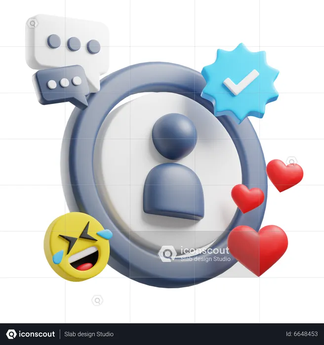 Social Media Story  3D Icon