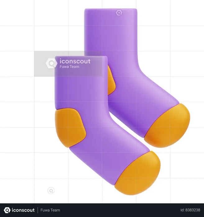 Sock  3D Icon