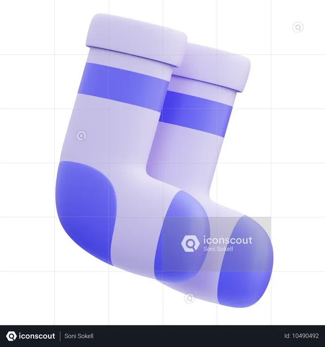 Socken  3D Icon