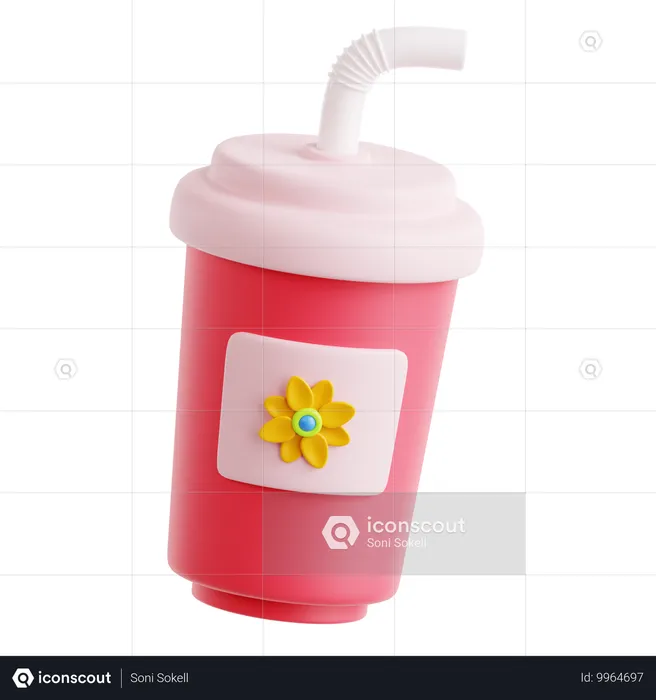 Soda Drink  3D Icon