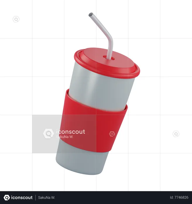 Soda Drink  3D Icon