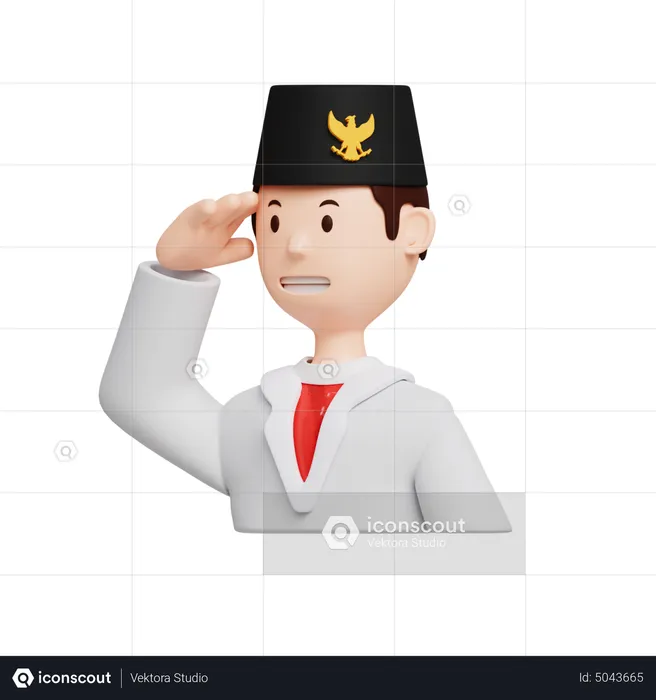 Soekarno  3D Icon