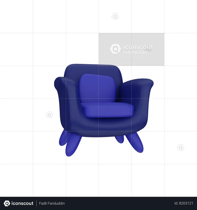 Sofá  3D Icon