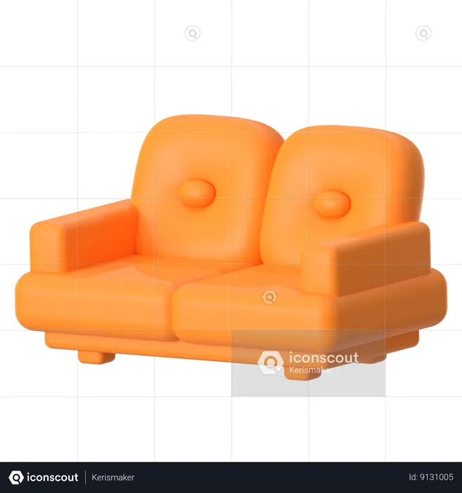 Sofa  3D Icon