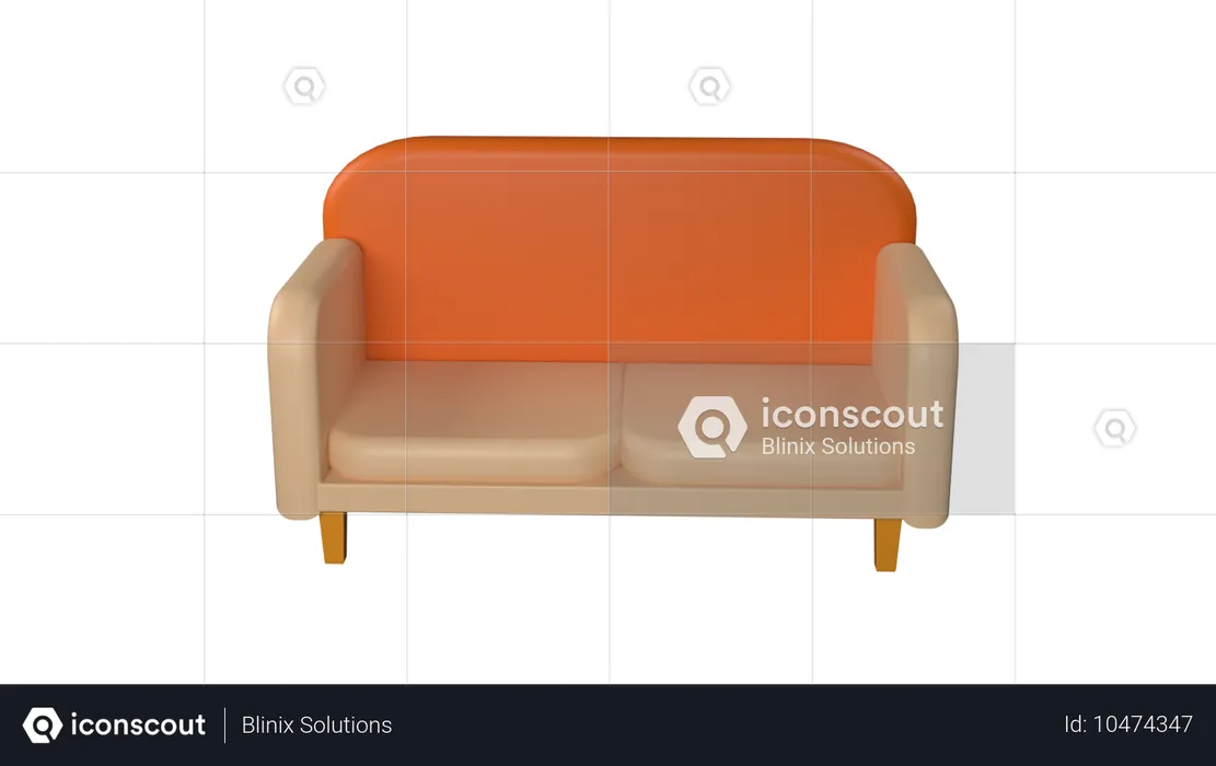 Sofa  3D Icon