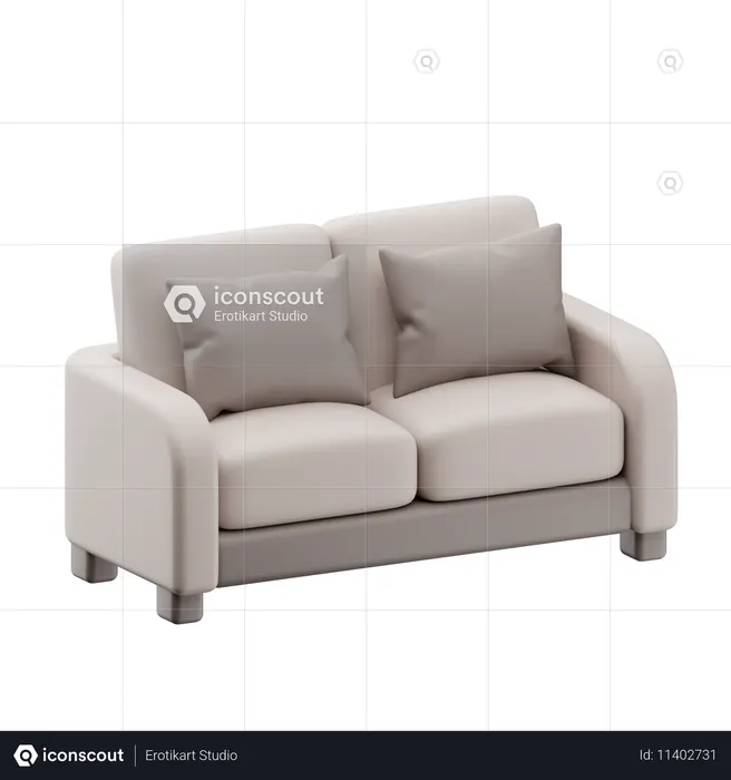 Sofa  3D Icon