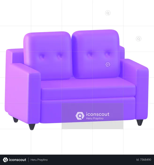 Sofa  3D Icon