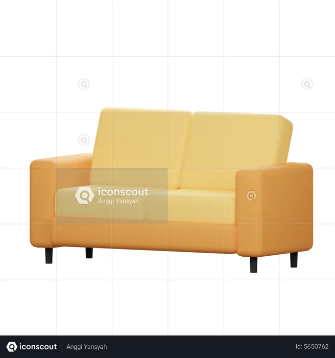 Sofa  3D Icon