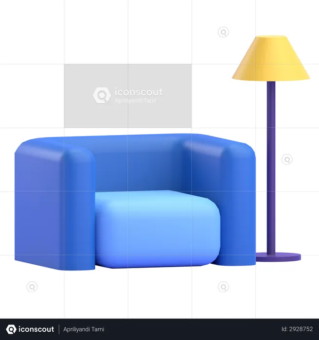 Sofa  3D Illustration