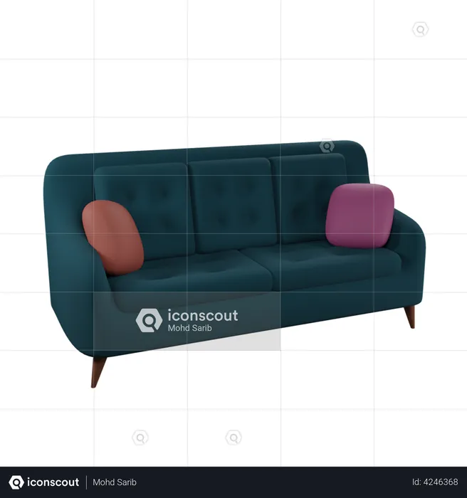 Sofa  3D Illustration