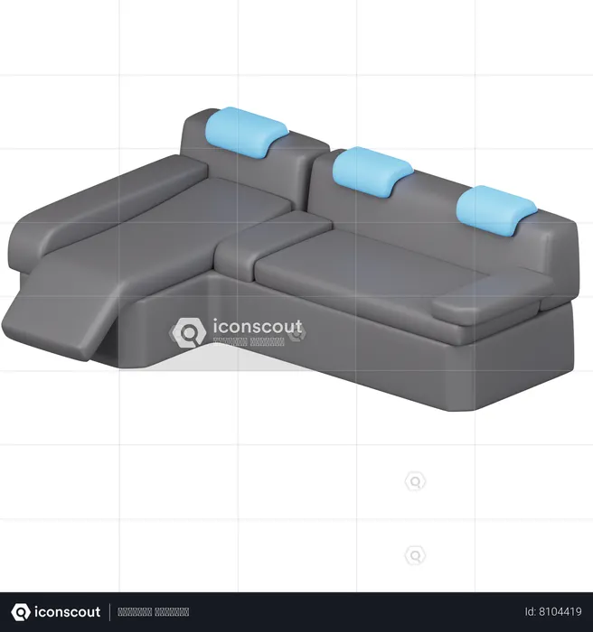 Sofá  3D Icon
