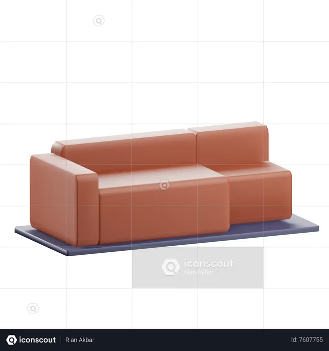 Sofa Bed  3D Icon