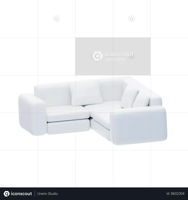 Sofa Corner  3D Icon