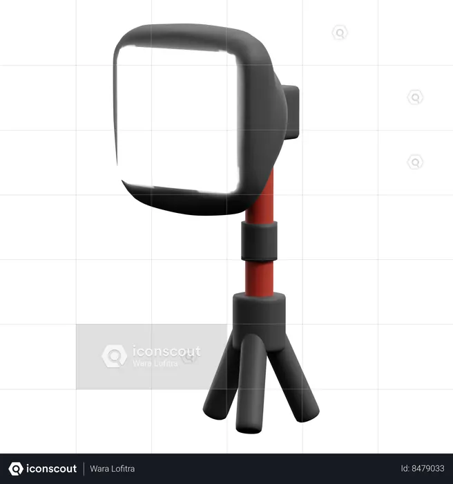 Softbox Lighting  3D Icon