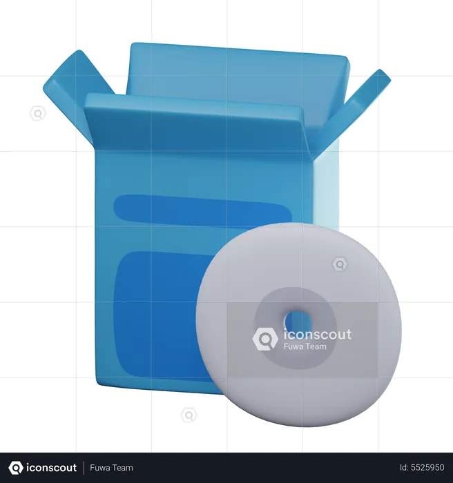 Software Cd  3D Icon