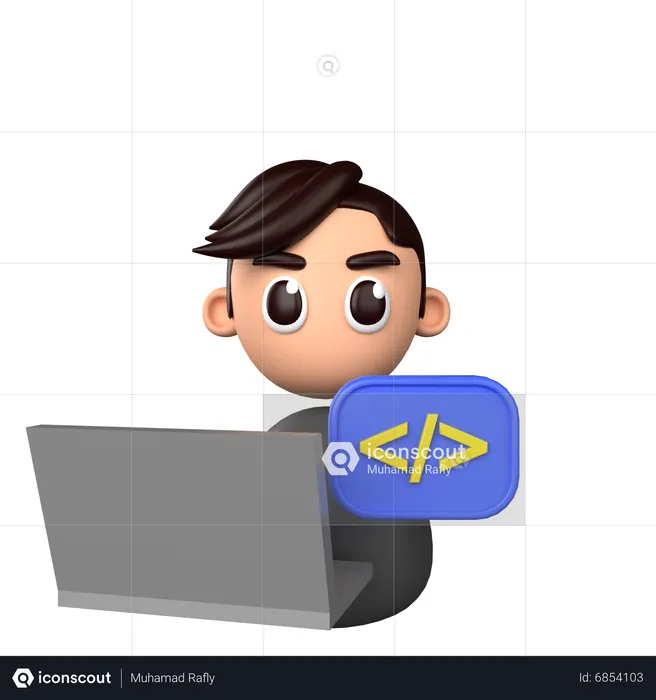 Software developer  3D Icon