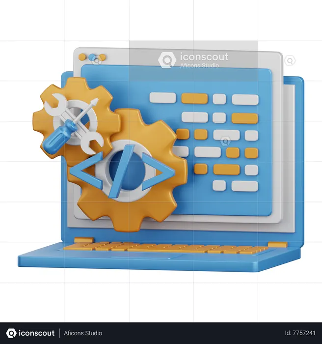 Software Development  3D Icon