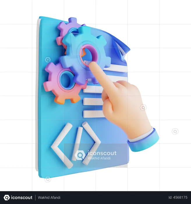 Software Development  3D Illustration