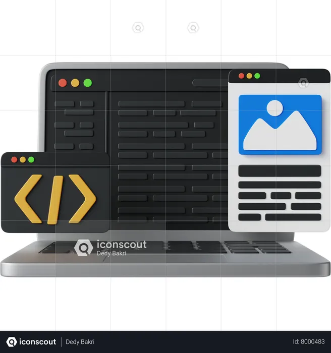 Software Development  3D Icon