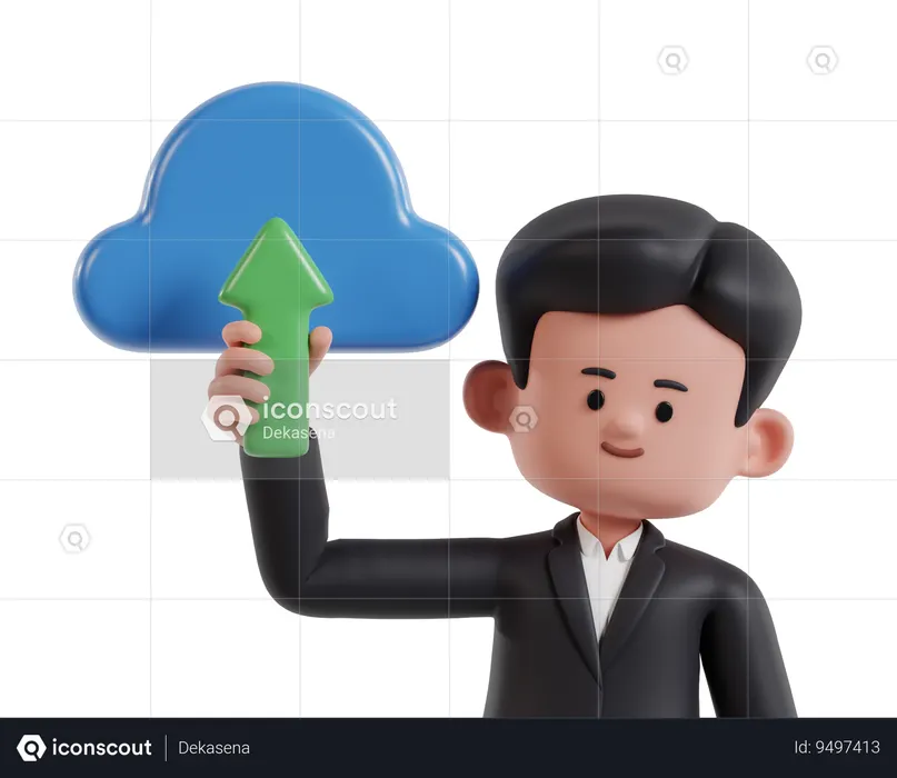 Software Engineers Are Uploading Programs To The Internet  3D Icon