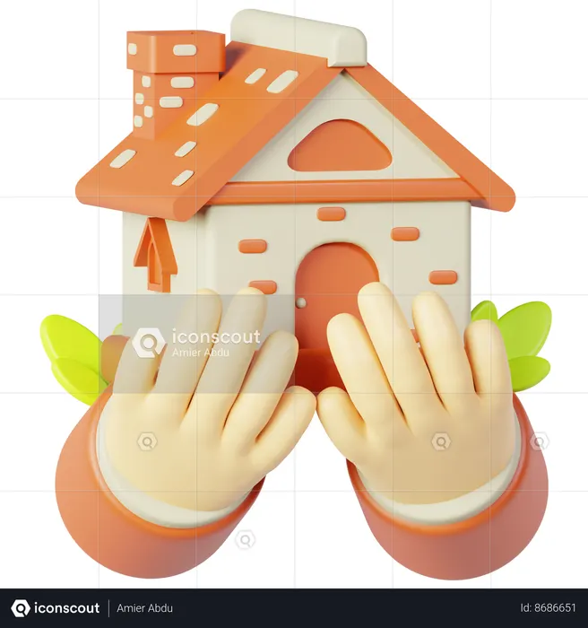Soins à domicile  3D Icon