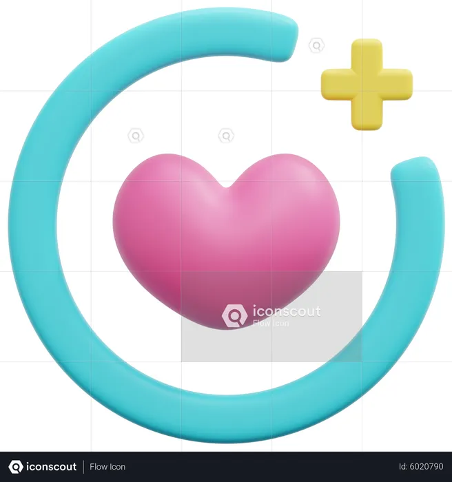 Soins cardiaques  3D Icon