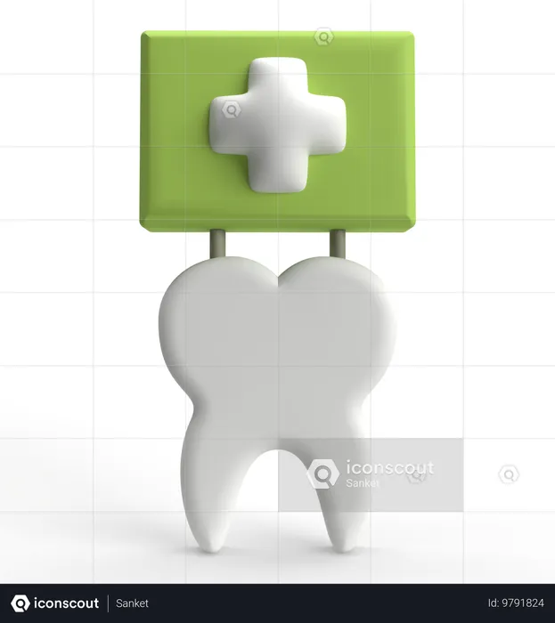 Soins dentaires  3D Icon