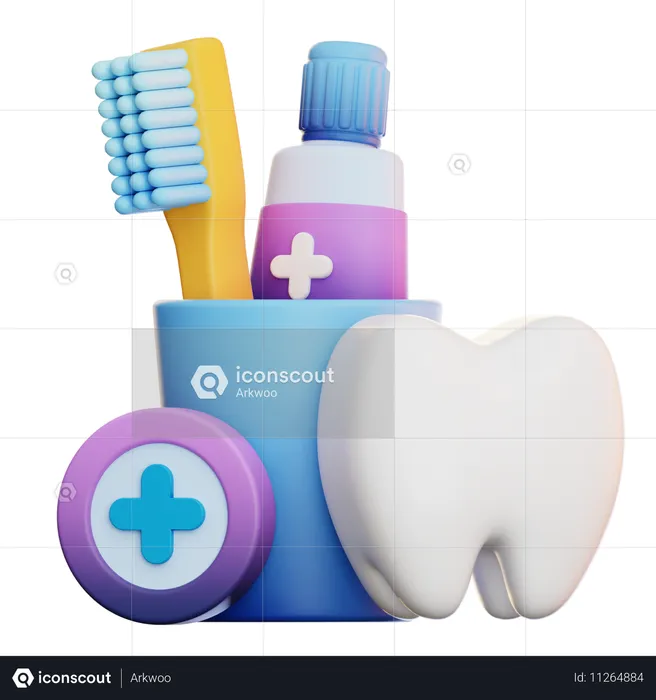 Soins de santé des dents  3D Icon