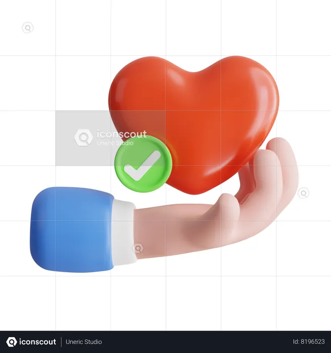 Soins cardiaques  3D Icon