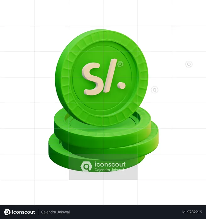 Sol péruvien  3D Icon