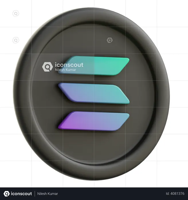 Solana  3D Illustration