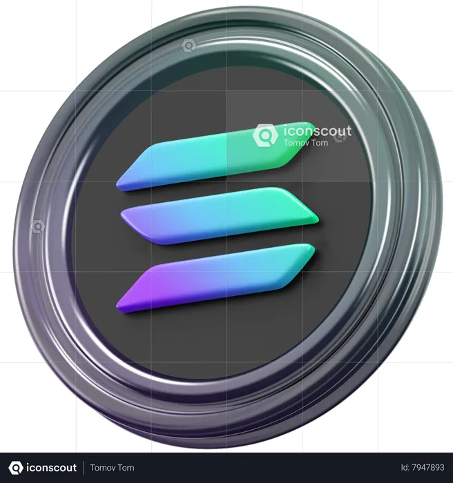 Solana  3D Icon