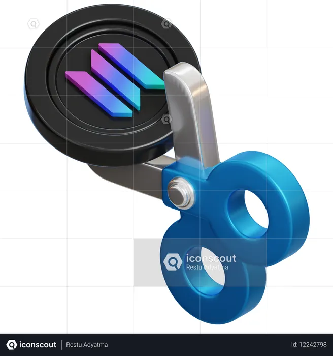 솔라나 컷  3D Icon