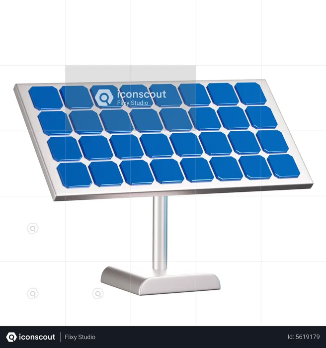 Solar cell  3D Icon