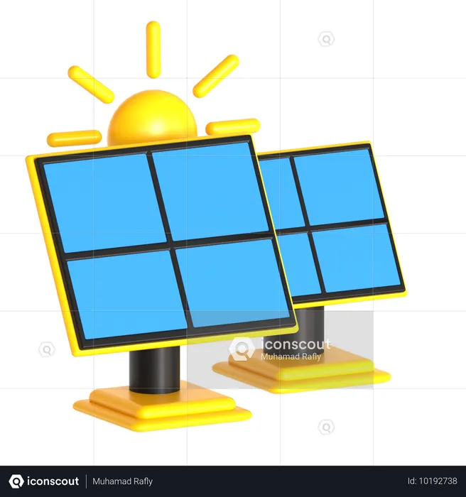 Solar Energy  3D Icon