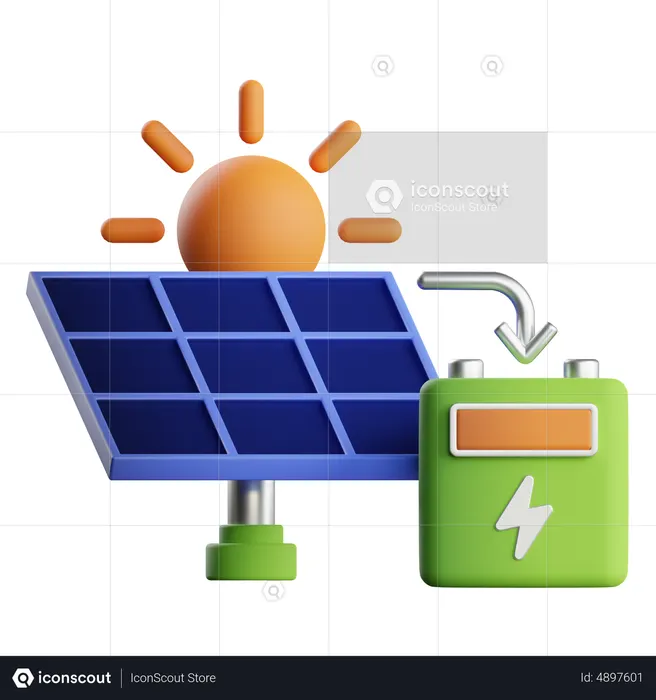 Solar Energy  3D Icon