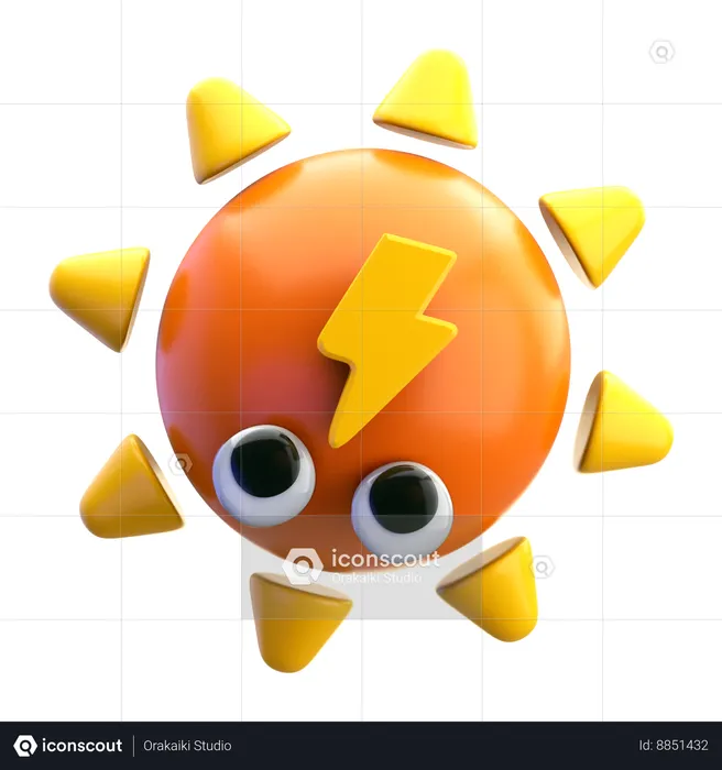 Solar Energy  3D Icon