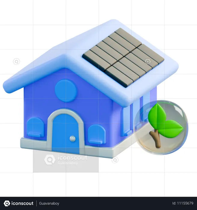 Solarhaus  3D Icon