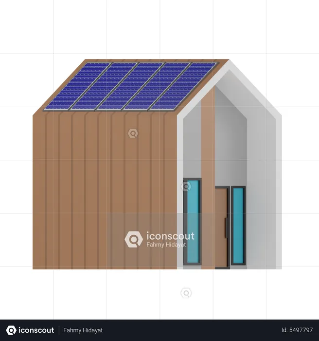 Solarhaus  3D Icon